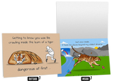 Tiger - NSFW Love & Friendship Greeting Card