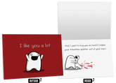 Splatter - NSFW Love & Friendship Greeting Card