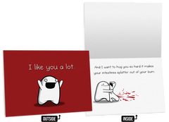 Splatter - NSFW Love & Friendship Greeting Card