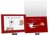 Baby Kick - NSFW Love & Friendship Greeting Card