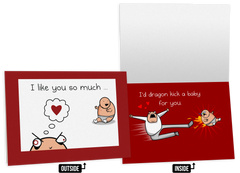 Baby Kick - NSFW Love & Friendship Greeting Card