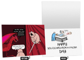 Escaped - NSFW Birthday Greeting Card