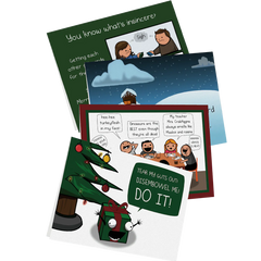 NSFW Holiday Greeting Card Bundle - 4 pack