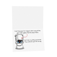 NSFW Toilet Spider - Love & Friendship Greeting Card