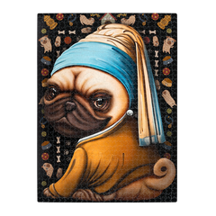 Pug with a Pearl Earring