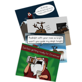 NSFW Christmas Greeting Card Bundle - 4 pack