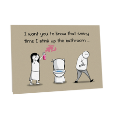 NSFW Toilet Spider - Love & Friendship Greeting Card