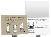 NSFW Toilet Spider - Love & Friendship Greeting Card
