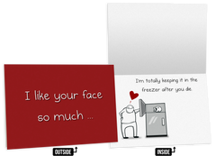 Face Freezer - NSFW Love & Friendship Greeting Card