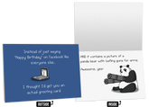 Facebook Panda - NSFW Birthday Greeting Card