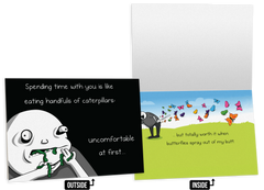 Caterpillar - NSFW Love & Friendship Greeting Card
