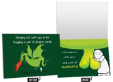 Dragon Nards - NSFW Love & Friendship Greeting Card