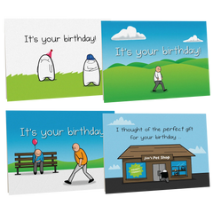 NSFW Birthday Cards Vol. A - 4 pack
