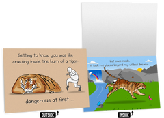 Tiger - NSFW Love & Friendship Greeting Card