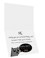 Facebook Kitty - Birthday Card