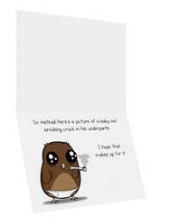 Baby Owl - NSFW Birthday Card