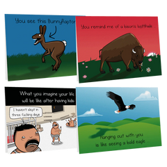 NSFW Friendship Greeting Card Bundle - 4 pack