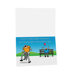 Badger - NSFW Birthday Greeting Card