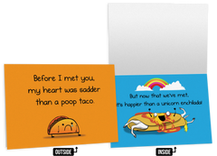 Poop Taco - NSFW Love & Friendship Greeting Card