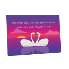 Swans - NSFW Love & Friendship Greeting Card