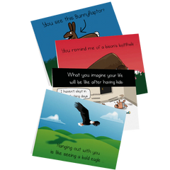 NSFW Friendship Greeting Card Bundle - 4 pack