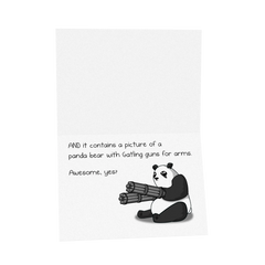 Facebook Panda - NSFW Birthday Greeting Card