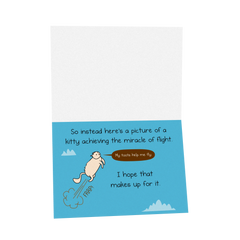 NSFW Kitty Flight - Birthday Greeting Card