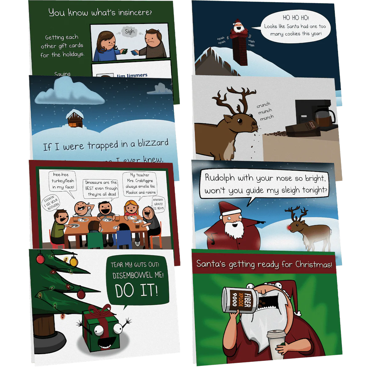 NSFW All Holiday Greeting Card Bundle - 8 pack