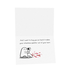 Splatter - NSFW Love & Friendship Greeting Card