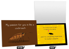 Cockroach - NSFW Love & Friendship Greeting Card